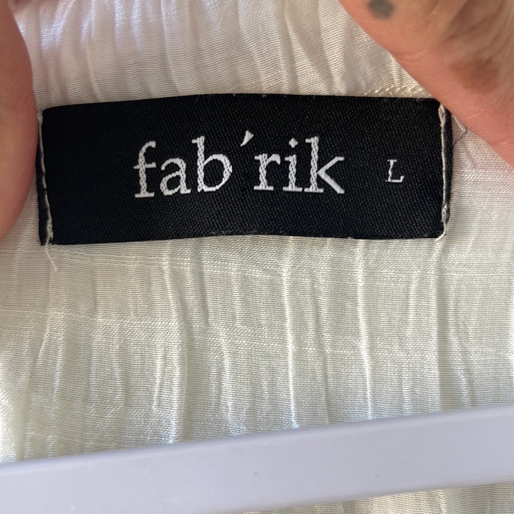 Fab'rik Boho Flowy Tank Top Size Large - Picture 3 of 4